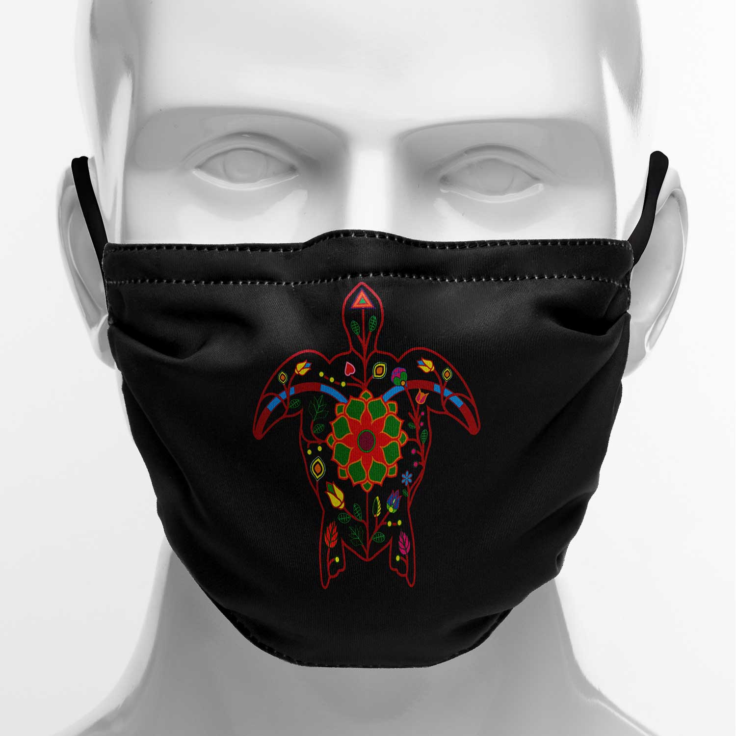 Floral Turtle Face Cover Herman