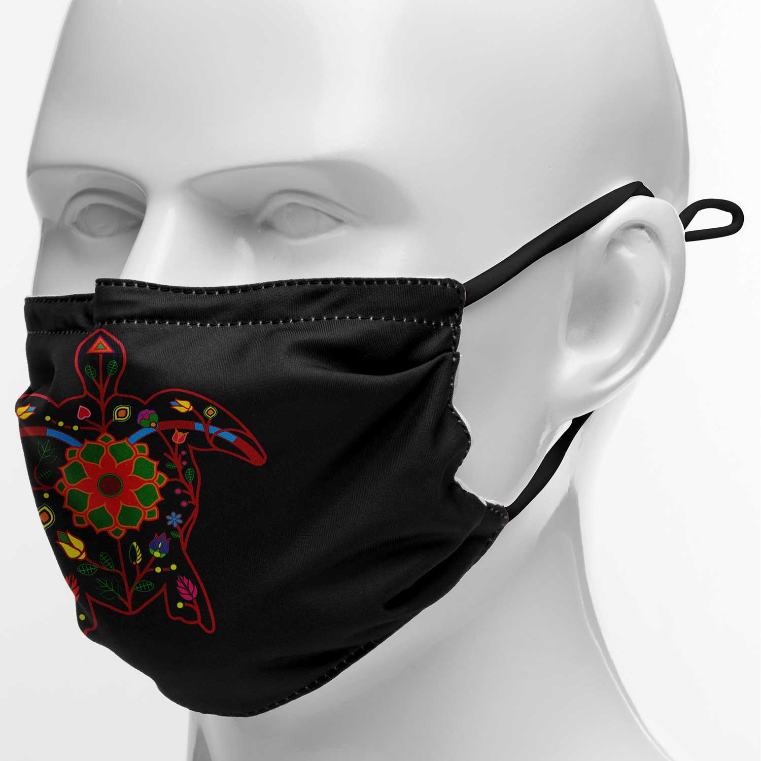Floral Turtle Face Cover Herman