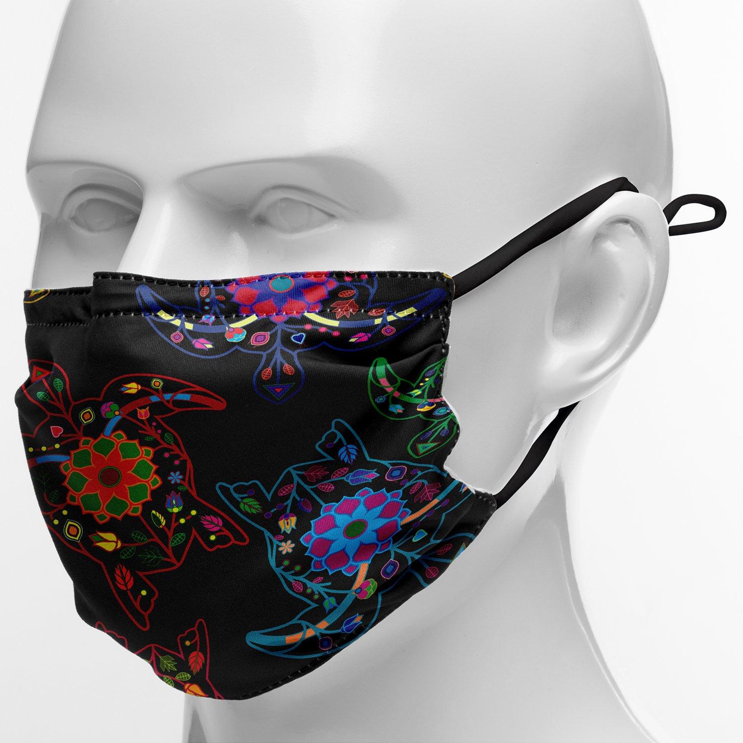 Floral Turtle Face Cover Herman