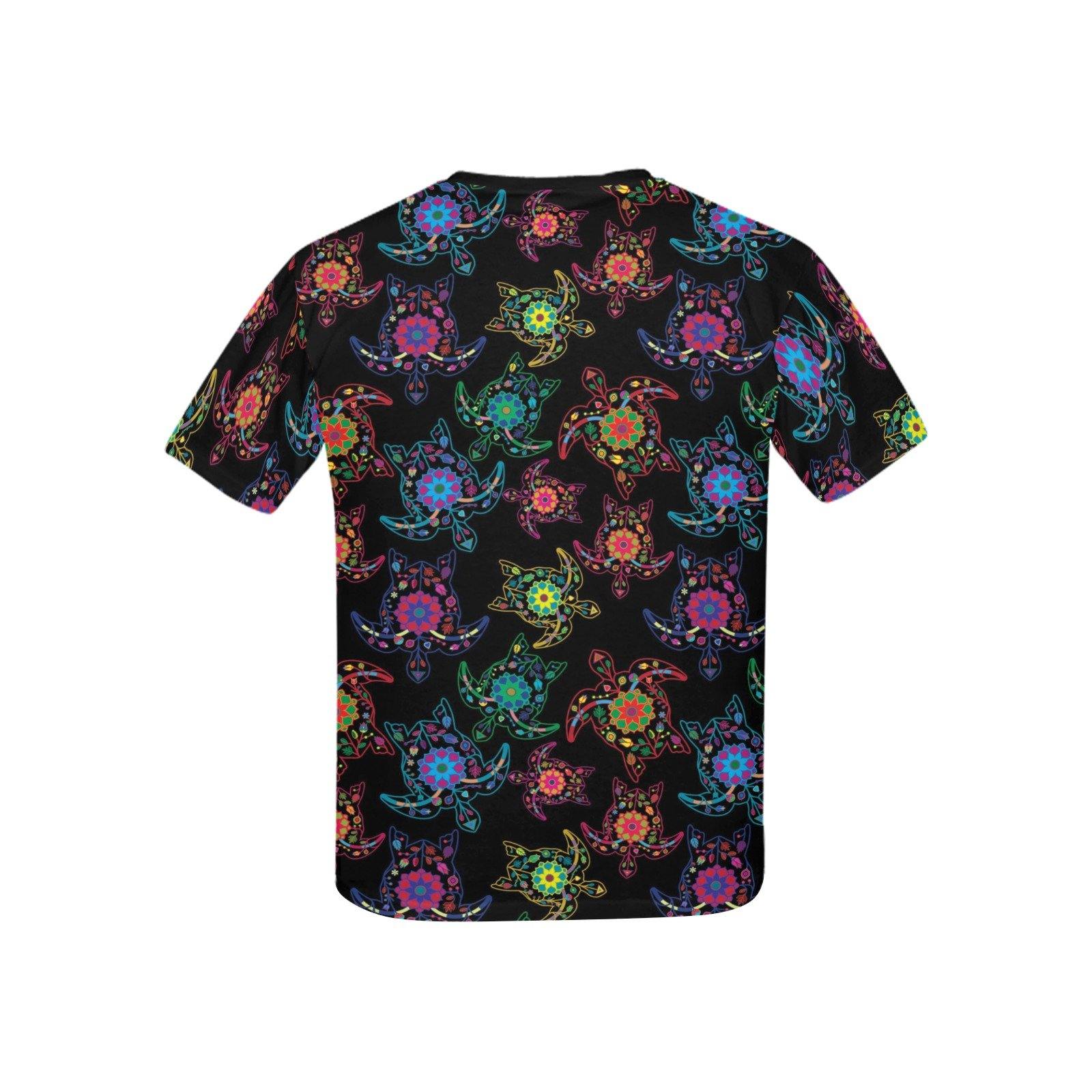 Floral Turtle Kids' All Over Print T-shirt (USA Size) (Model T40) All Over Print T-shirt for Kid (T40) e-joyer