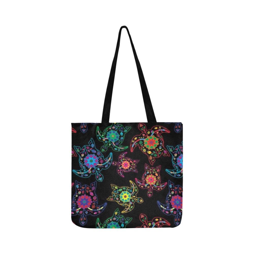 Floral Turtle Reusable Shopping Bag Model 1660 (Two sides) Shopping Tote Bag (1660) e-joyer