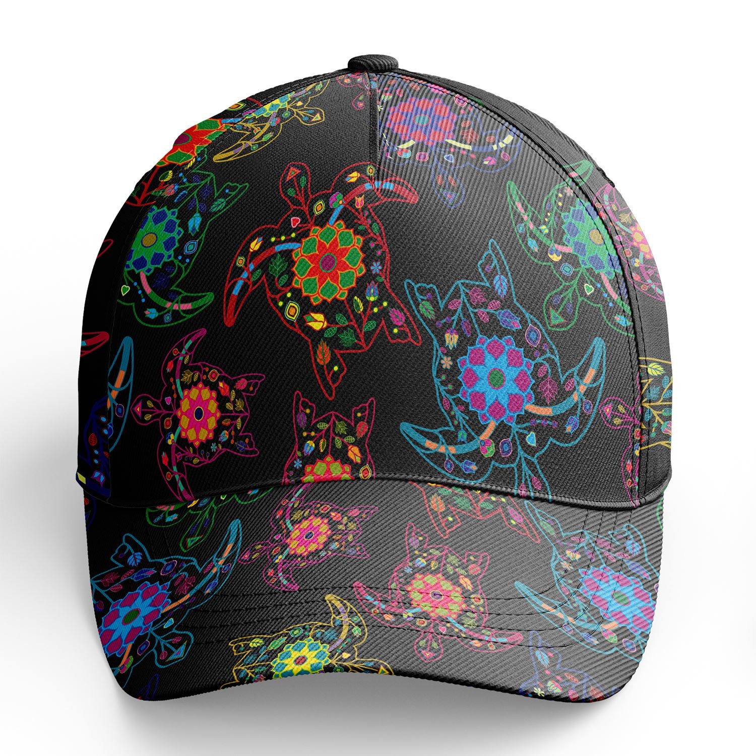 Floral Turtle Snapback Hat hat Herman