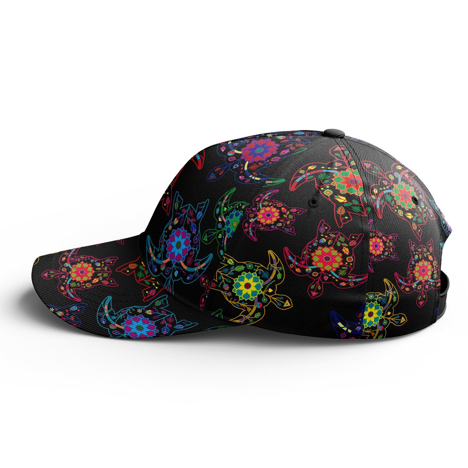 Floral Turtle Snapback Hat hat Herman
