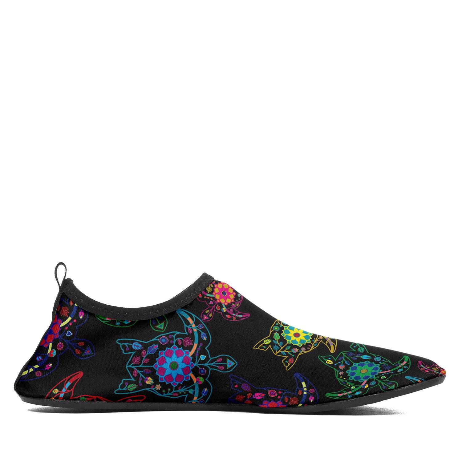 Floral Turtle Sockamoccs Slip On Shoes Herman
