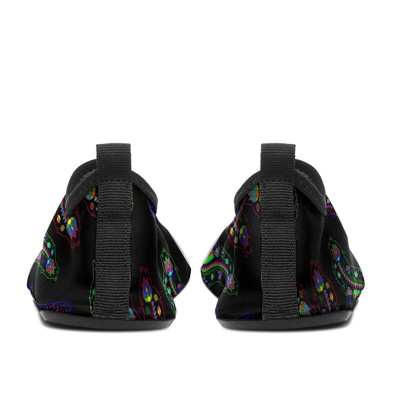 Floral Wolf Sockamoccs Slip On Shoes Herman