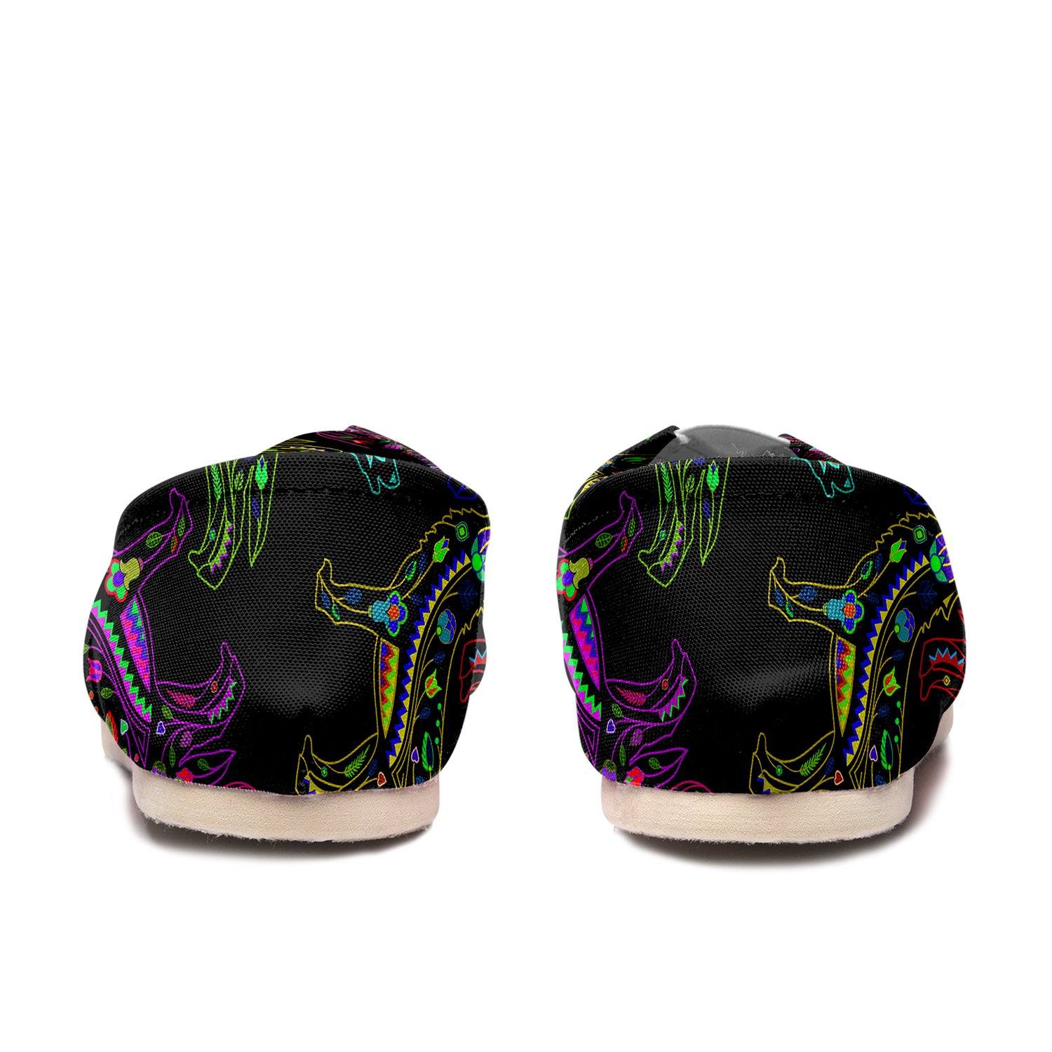 Floral Wolves Casual Unisex Slip On Shoe Herman