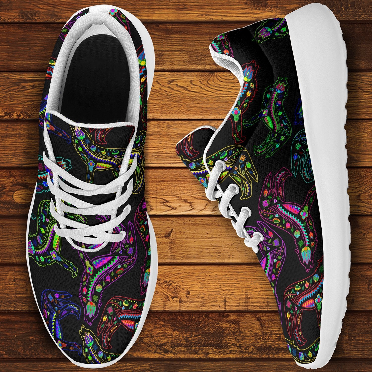 Floral Wolves Ikkaayi Sport Sneakers ikkaayi Herman