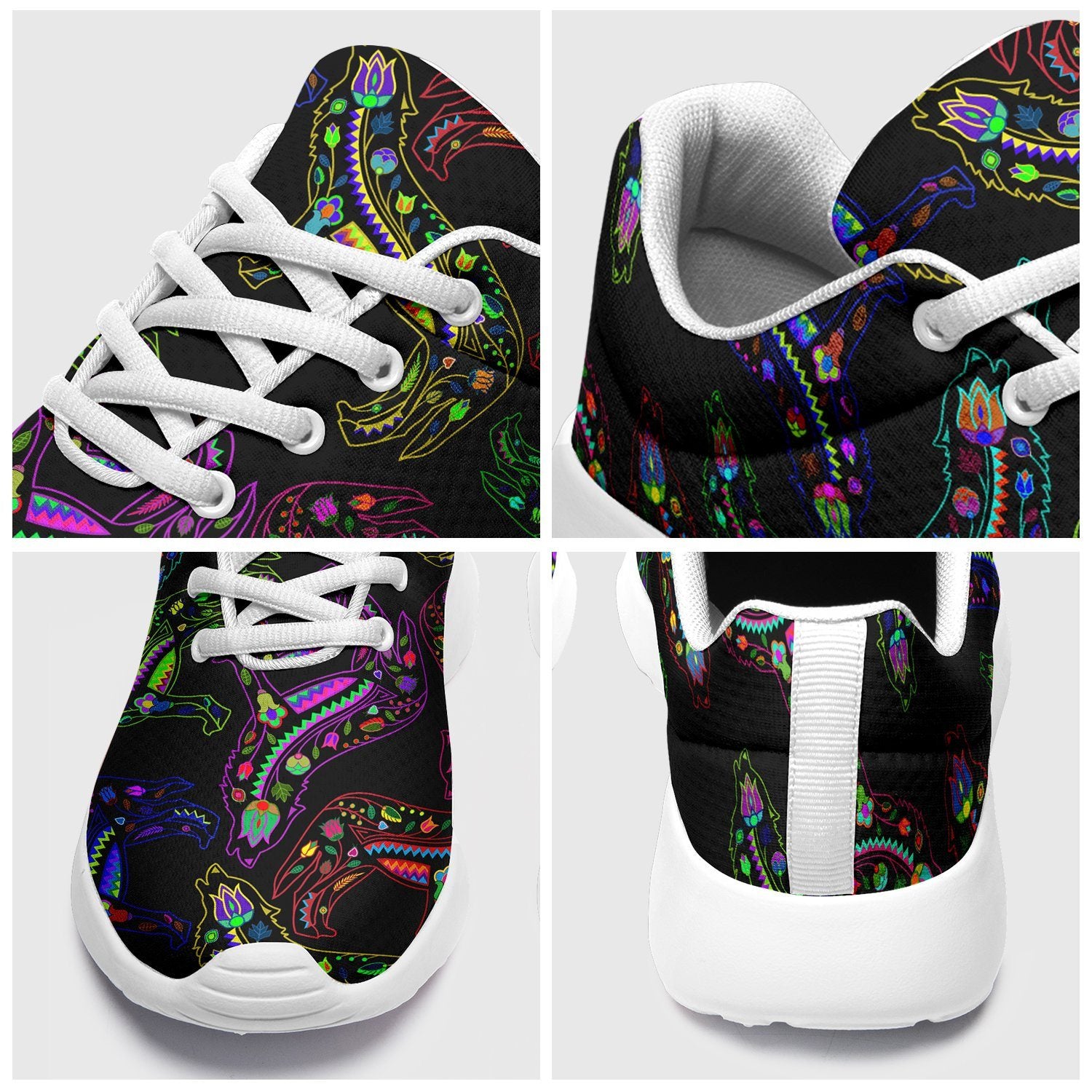 Floral Wolves Ikkaayi Sport Sneakers ikkaayi Herman