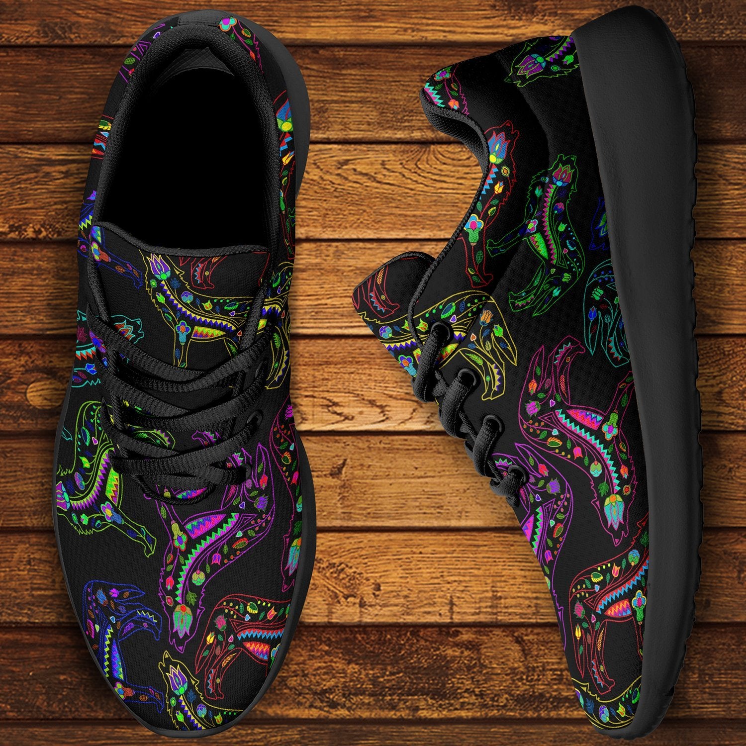 Floral Wolves Ikkaayi Sport Sneakers ikkaayi Herman