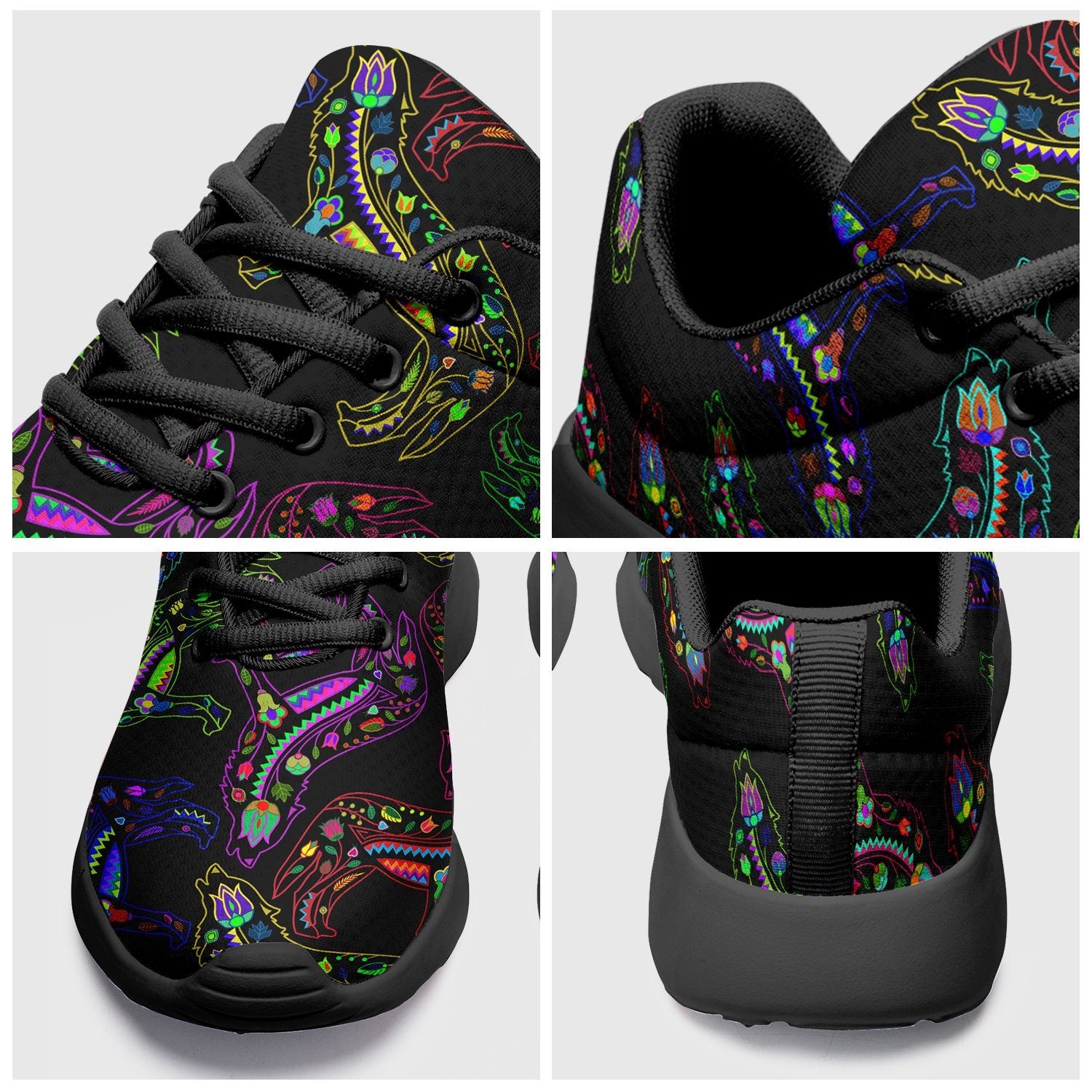 Floral Wolves Ikkaayi Sport Sneakers ikkaayi Herman
