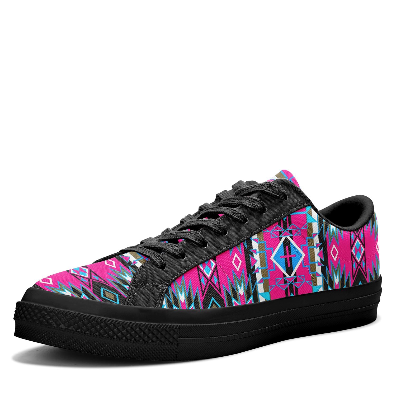 Force of Nature Sunset Storm Aapisi Low Top Canvas Shoes Black Sole 49 Dzine