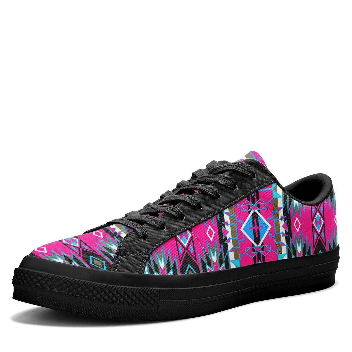 Force of Nature Sunset Storm Aapisi Low Top Canvas Shoes Black Sole 49 Dzine