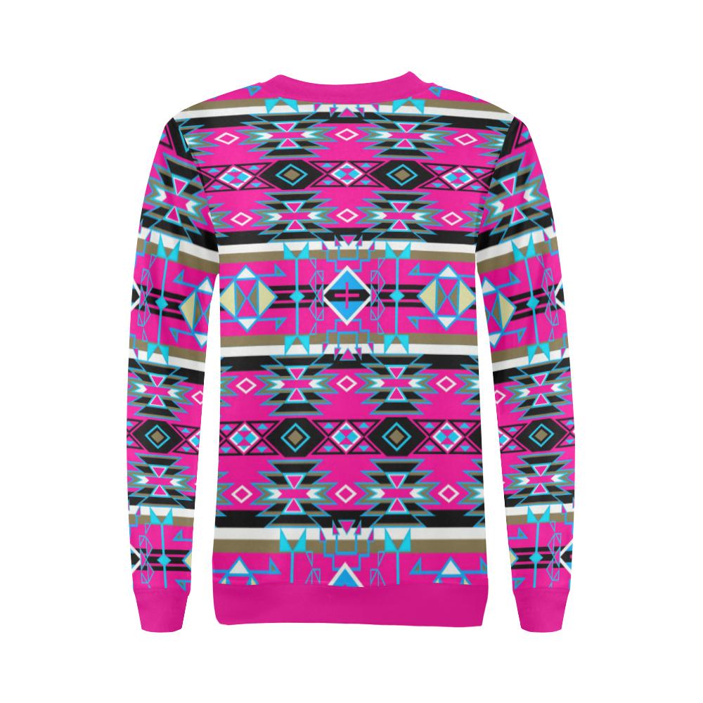 Force of Nature Sunset Storm All Over Print Crewneck Sweatshirt for Women (Model H18) Crewneck Sweatshirt for Women (H18) e-joyer