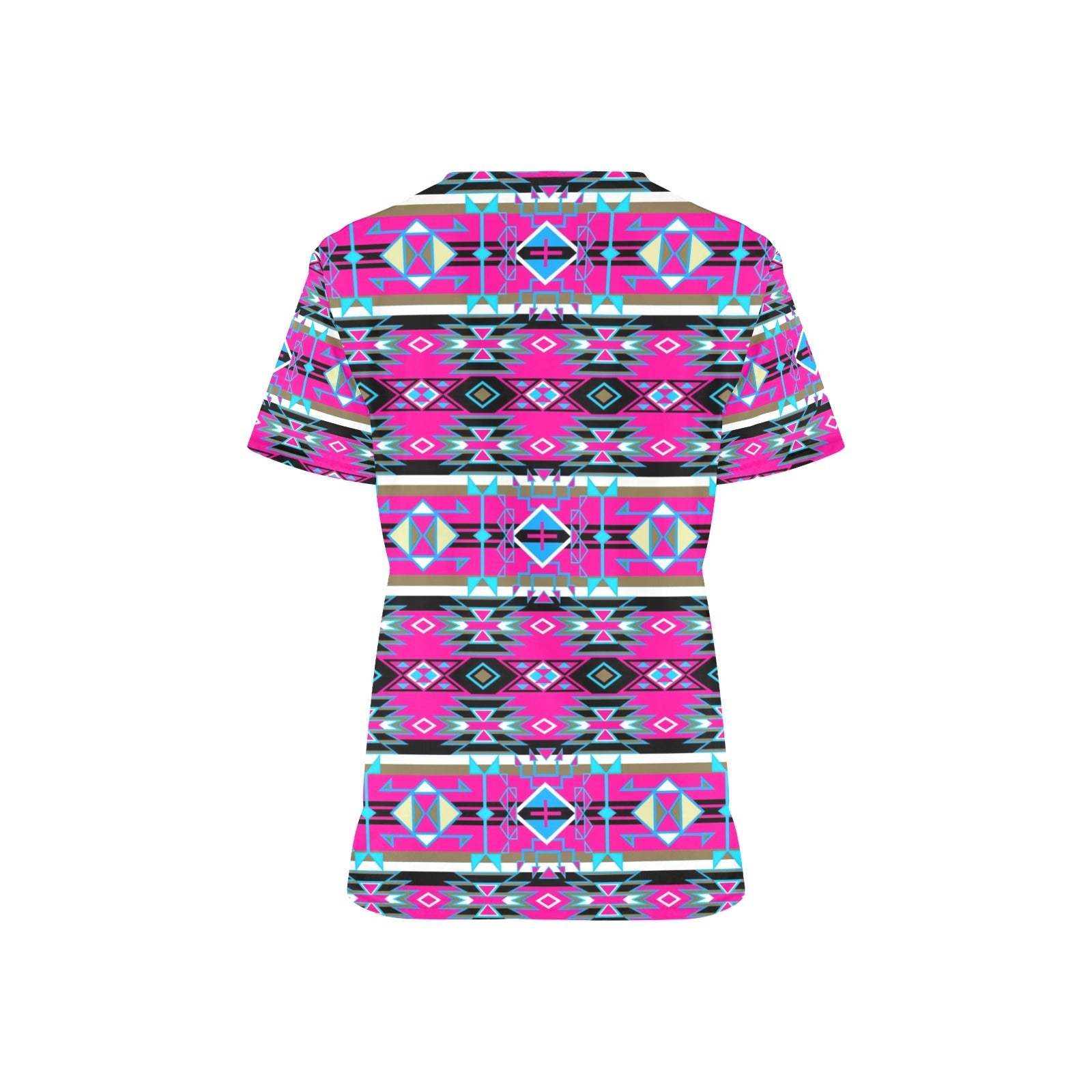 Force of Nature Sunset Storm All Over Print Scrub Top Scrub Top e-joyer