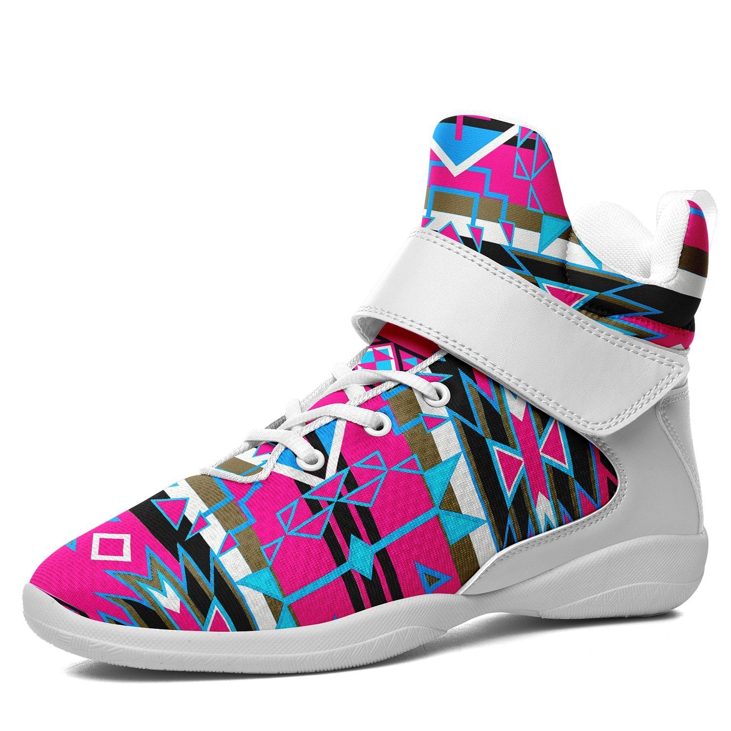 Force of Nature Sunset Storm Ipottaa Basketball / Sport High Top Shoes 49 Dzine US Women 4.5 / US Youth 3.5 / EUR 35 White Sole with White Strap 