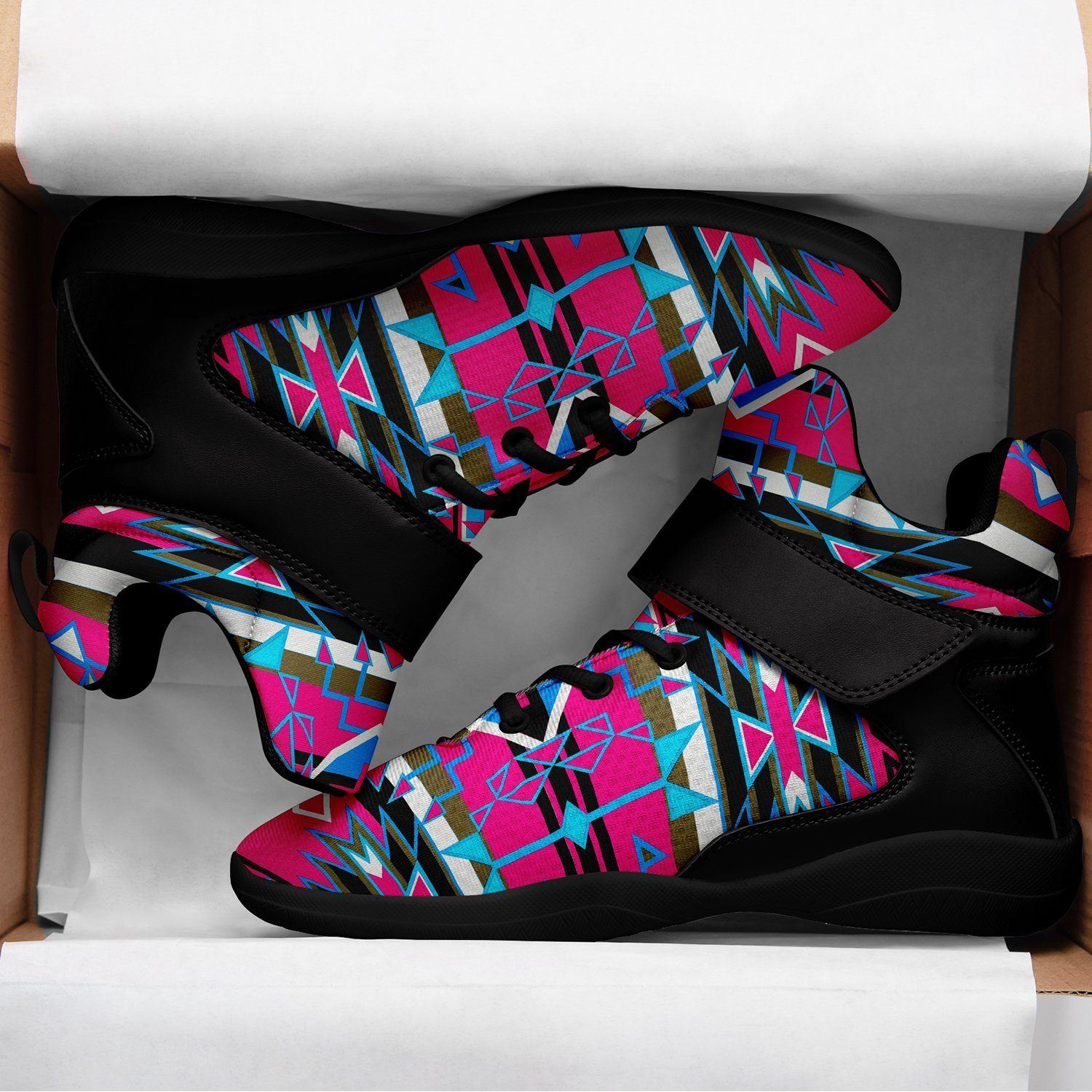 Force of Nature Sunset Storm Ipottaa Basketball / Sport High Top Shoes - Black Sole 49 Dzine