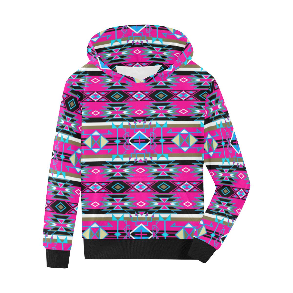 Force of Nature Sunset Storm Kids' All Over Print Hoodie (Model H38) Kids' AOP Hoodie (H38) e-joyer 