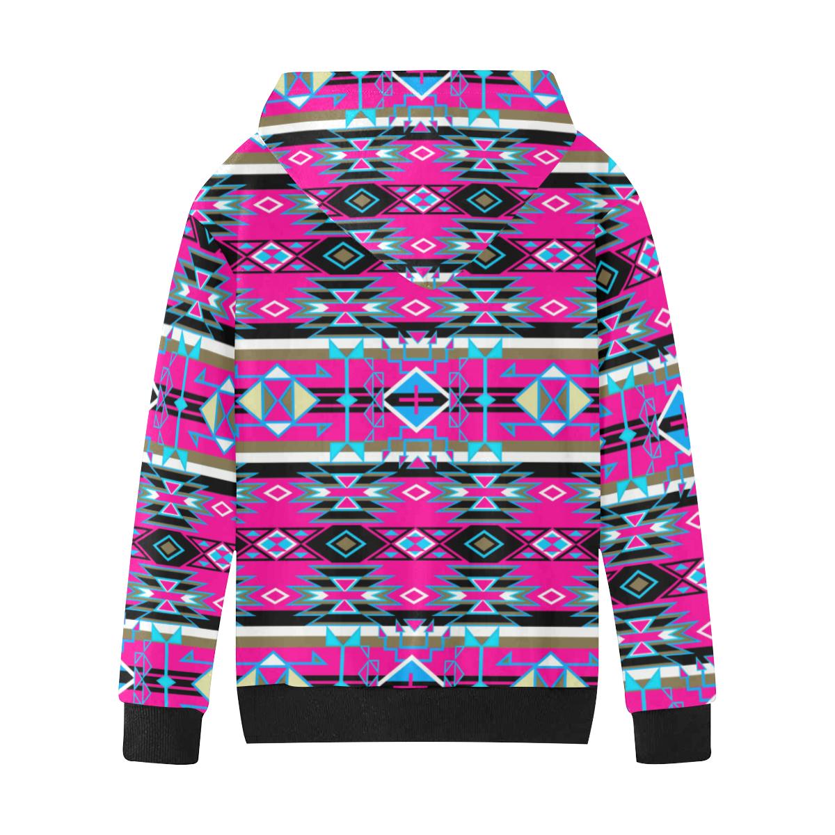 Force of Nature Sunset Storm Kids' All Over Print Hoodie (Model H38) Kids' AOP Hoodie (H38) e-joyer