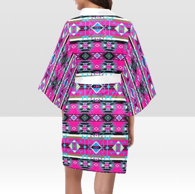 Force of Nature Sunset Storm Kimono Robe Artsadd