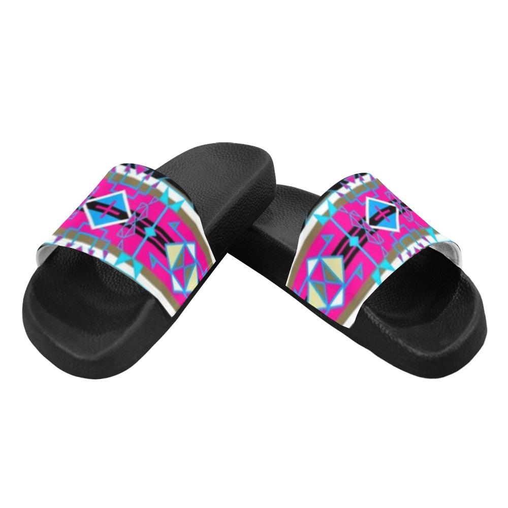 Force of Nature Sunset Storm Women's Slide Sandals (Model 057) Women's Slide Sandals (057) e-joyer