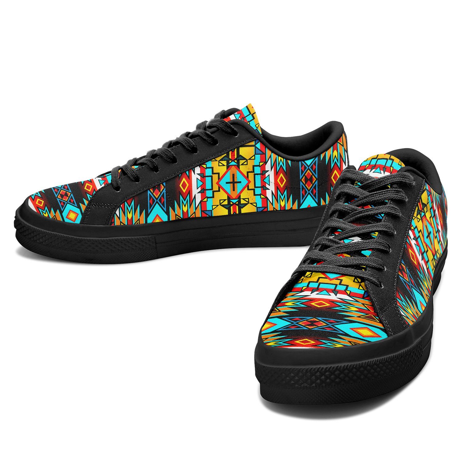 Force of Nature Twister Aapisi Low Top Canvas Shoes Black Sole 49 Dzine