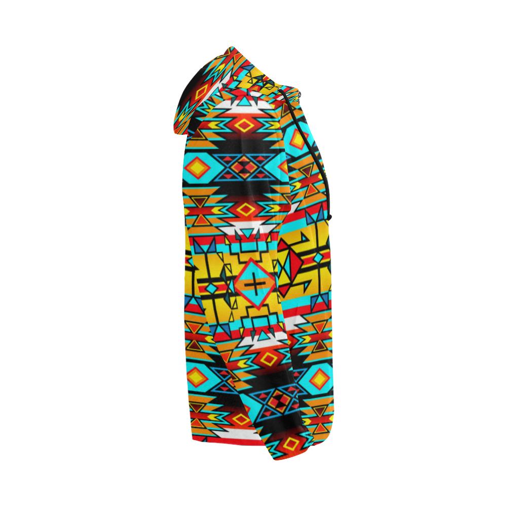 Force of Nature Twister All Over Print Full Zip Hoodie for Men (Model H14) All Over Print Full Zip Hoodie for Men (H14) e-joyer