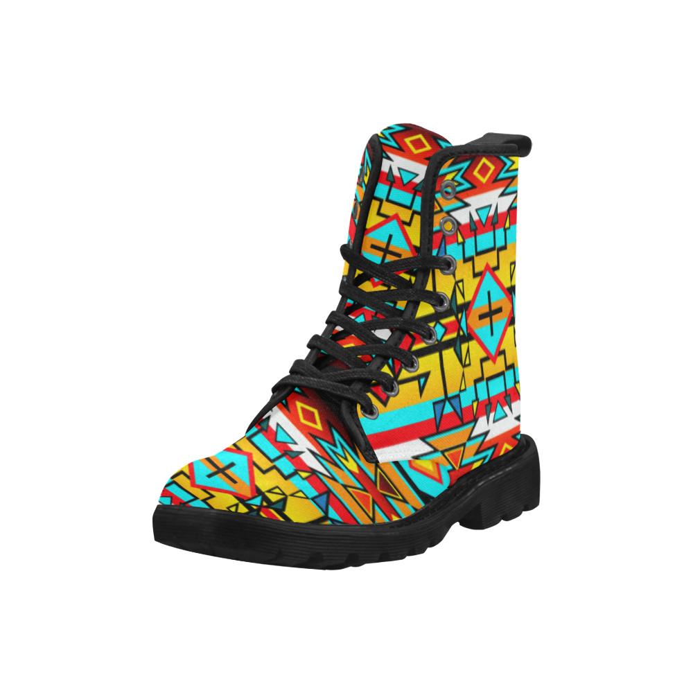 Force of Nature Twister Boots for Men (Black) (Model 1203H) Martin Boots for Men (Black) (1203H) e-joyer