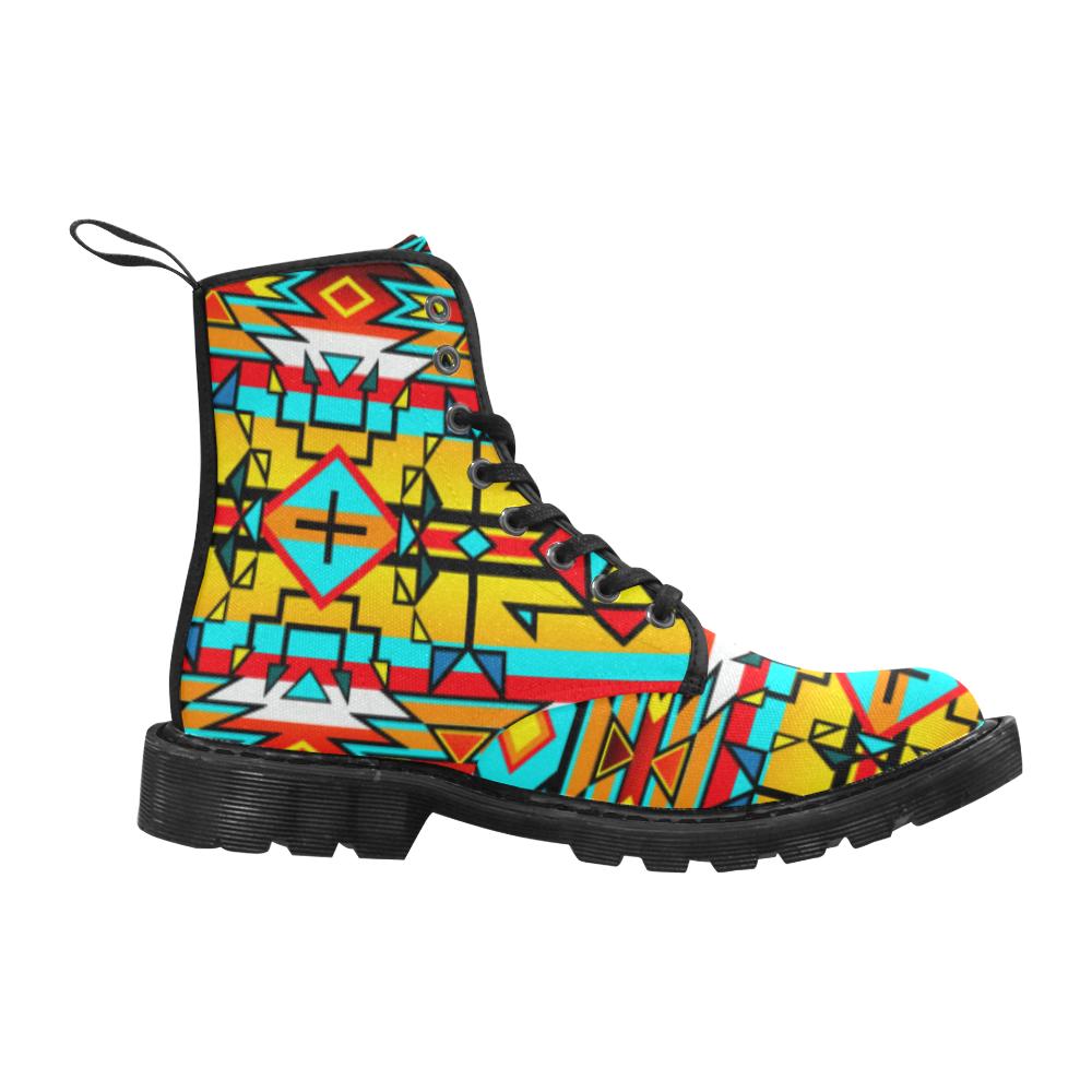 Force of Nature Twister Boots for Men (Black) (Model 1203H) Martin Boots for Men (Black) (1203H) e-joyer
