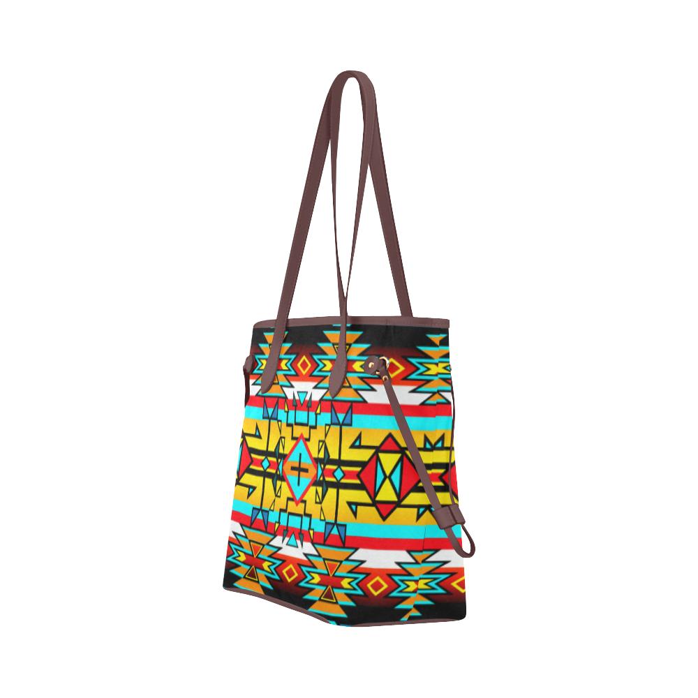 Force of Nature Twister Clover Canvas Tote Bag (Model 1661) Clover Canvas Tote Bag (1661) e-joyer