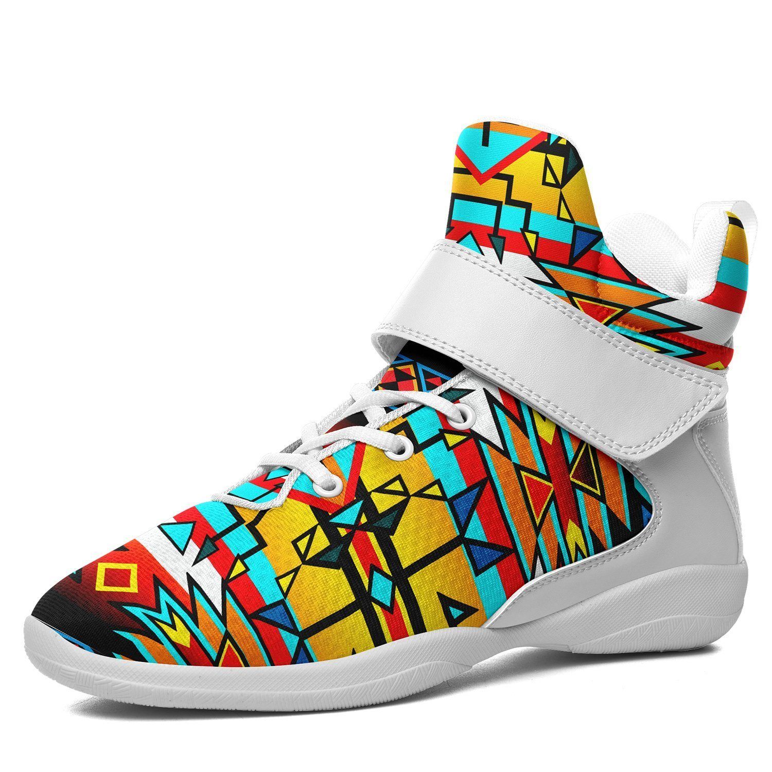 Force of Nature Twister Ipottaa Basketball / Sport High Top Shoes - White Sole 49 Dzine US Men 7 / EUR 40 White Sole with White Strap 