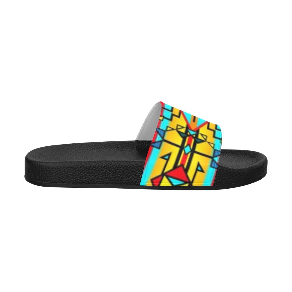 Force of Nature Twister Men's Slide Sandals (Model 057) Men's Slide Sandals (057) e-joyer