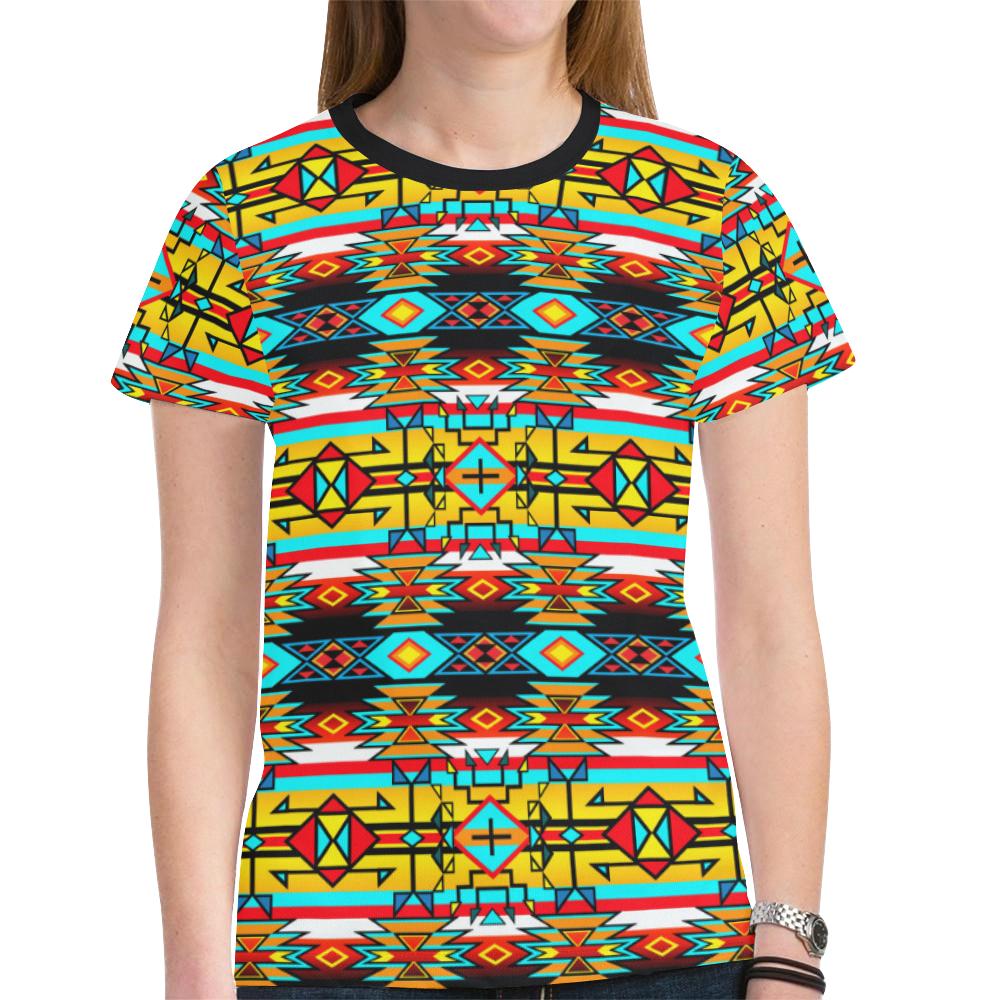 Force of Nature Twister New All Over Print T-shirt for Women (Model T45) New All Over Print T-shirt for Women (T45) e-joyer
