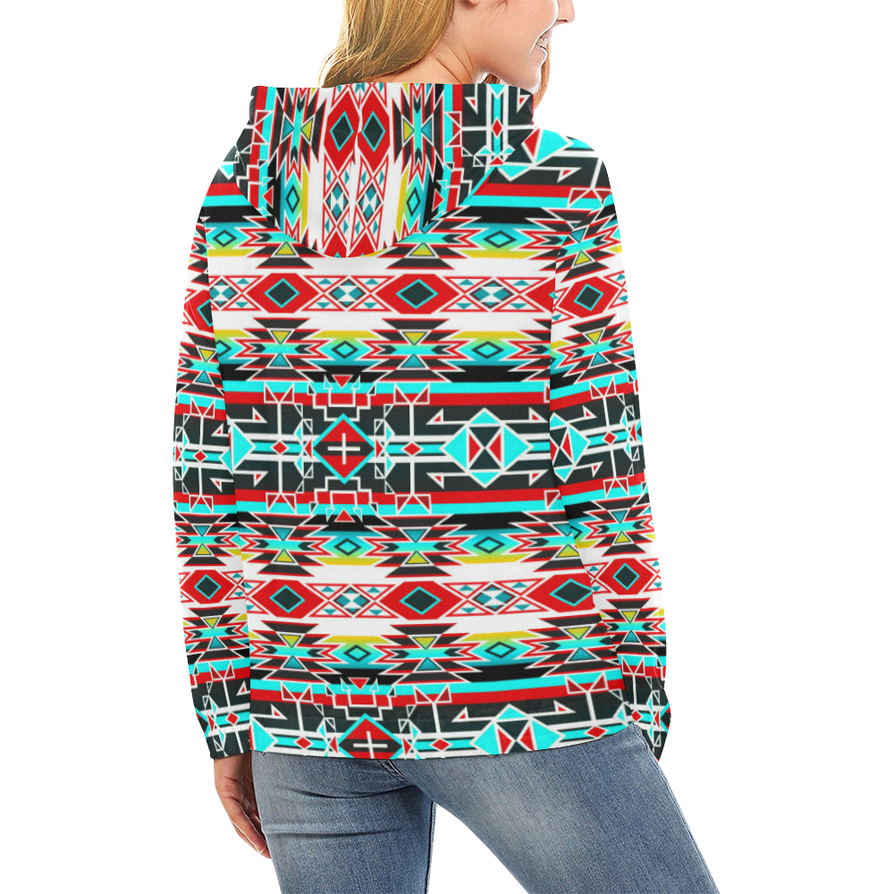 Force of Nature Windstorm All Over Print Hoodie for Women (USA Size) (Model H13) Hoodie e-joyer