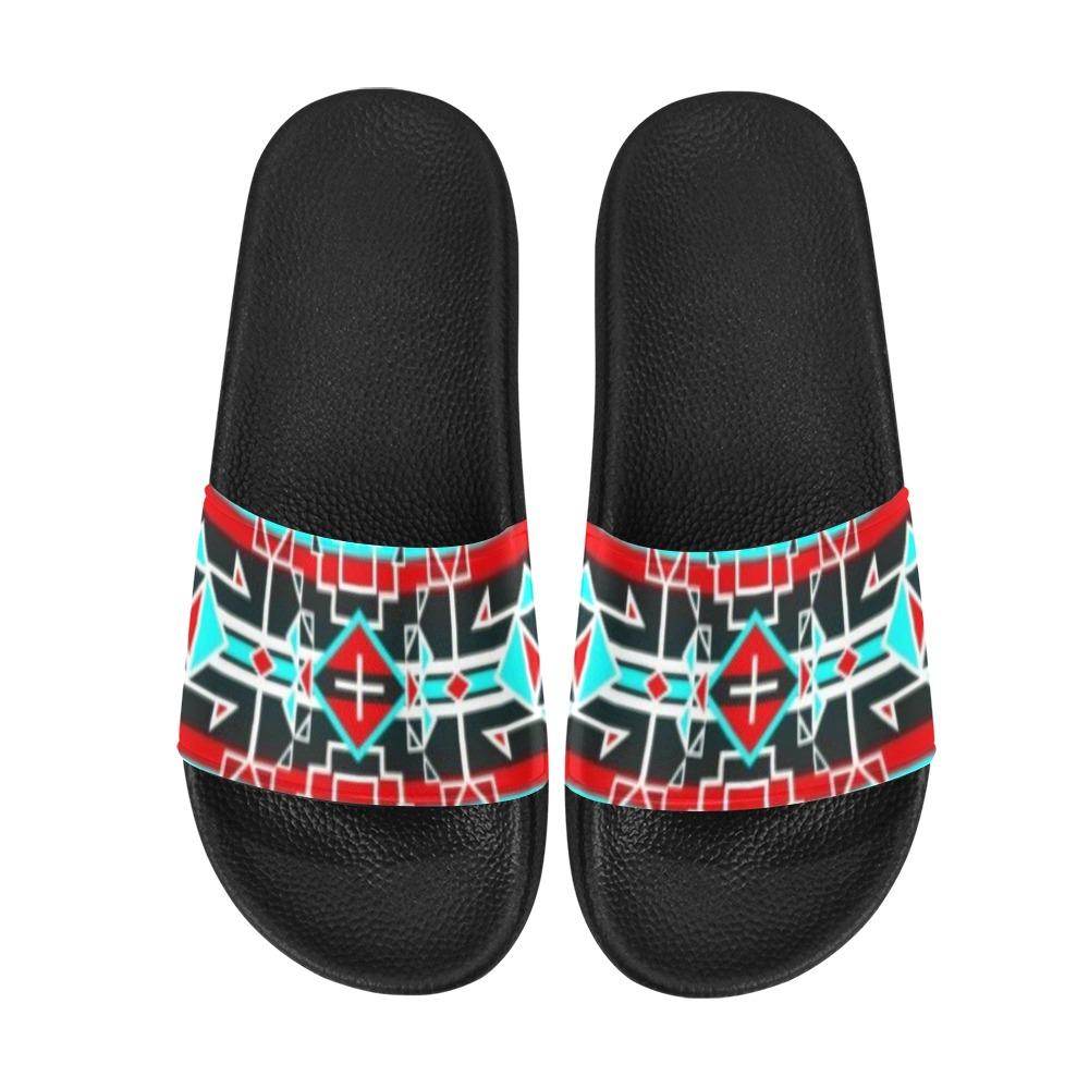 Force of Nature Windstorm Men's Slide Sandals (Model 057) Men's Slide Sandals (057) e-joyer