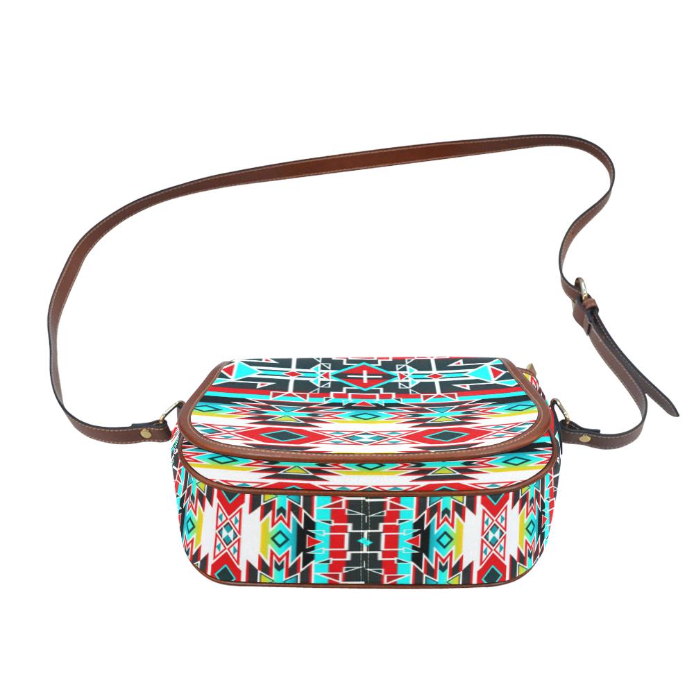 Force of Nature Windstorm Saddle Bag/Small (Model 1649) Full Customization Saddle Bag/Small (Full Customization) e-joyer