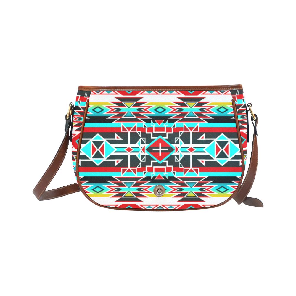 Force of Nature Windstorm Saddle Bag/Small (Model 1649) Full Customization Saddle Bag/Small (Full Customization) e-joyer
