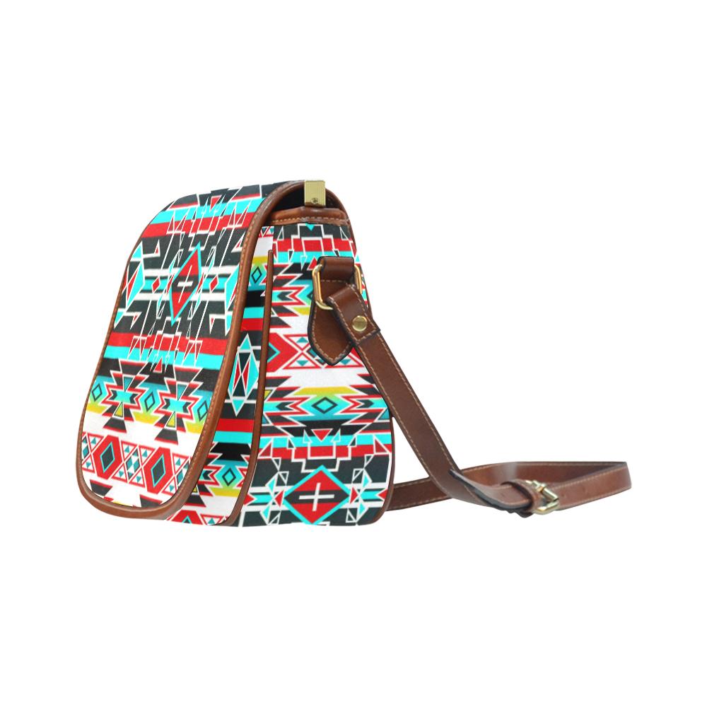 Force of Nature Windstorm Saddle Bag/Small (Model 1649) Full Customization Saddle Bag/Small (Full Customization) e-joyer