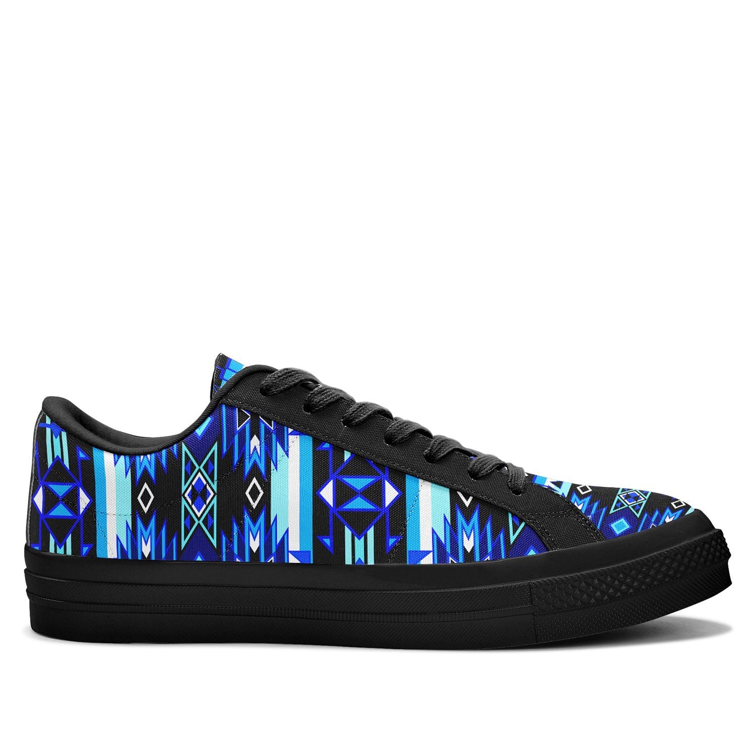 Force of Nature Winter Night Aapisi Low Top Canvas Shoes Black Sole 49 Dzine