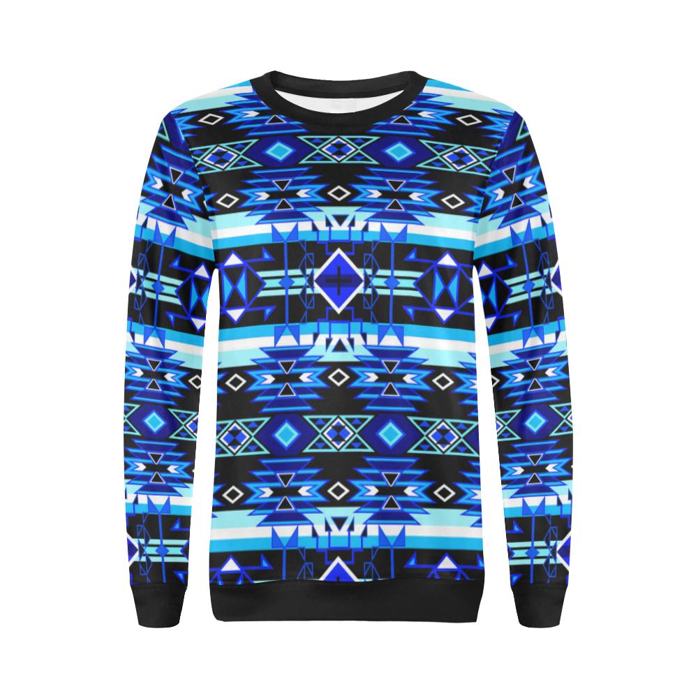 Force of Nature Winter Night All Over Print Crewneck Sweatshirt for Women (Model H18) Crewneck Sweatshirt for Women (H18) e-joyer