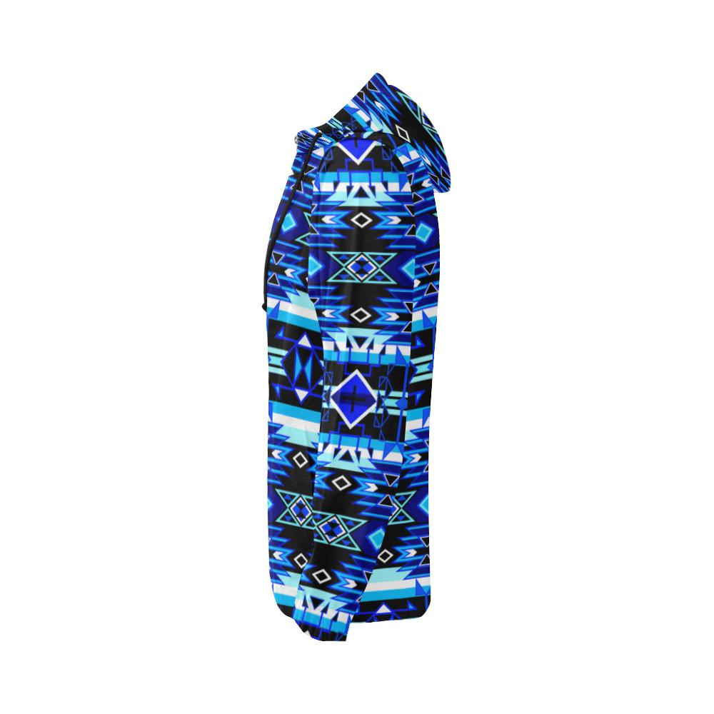 Force of Nature Winter Night All Over Print Full Zip Hoodie for Women (Model H14) All Over Print Full Zip Hoodie for Women (H14) e-joyer