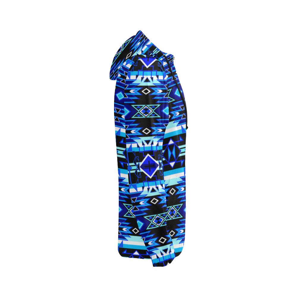 Force of Nature Winter Night All Over Print Full Zip Hoodie for Women (Model H14) All Over Print Full Zip Hoodie for Women (H14) e-joyer