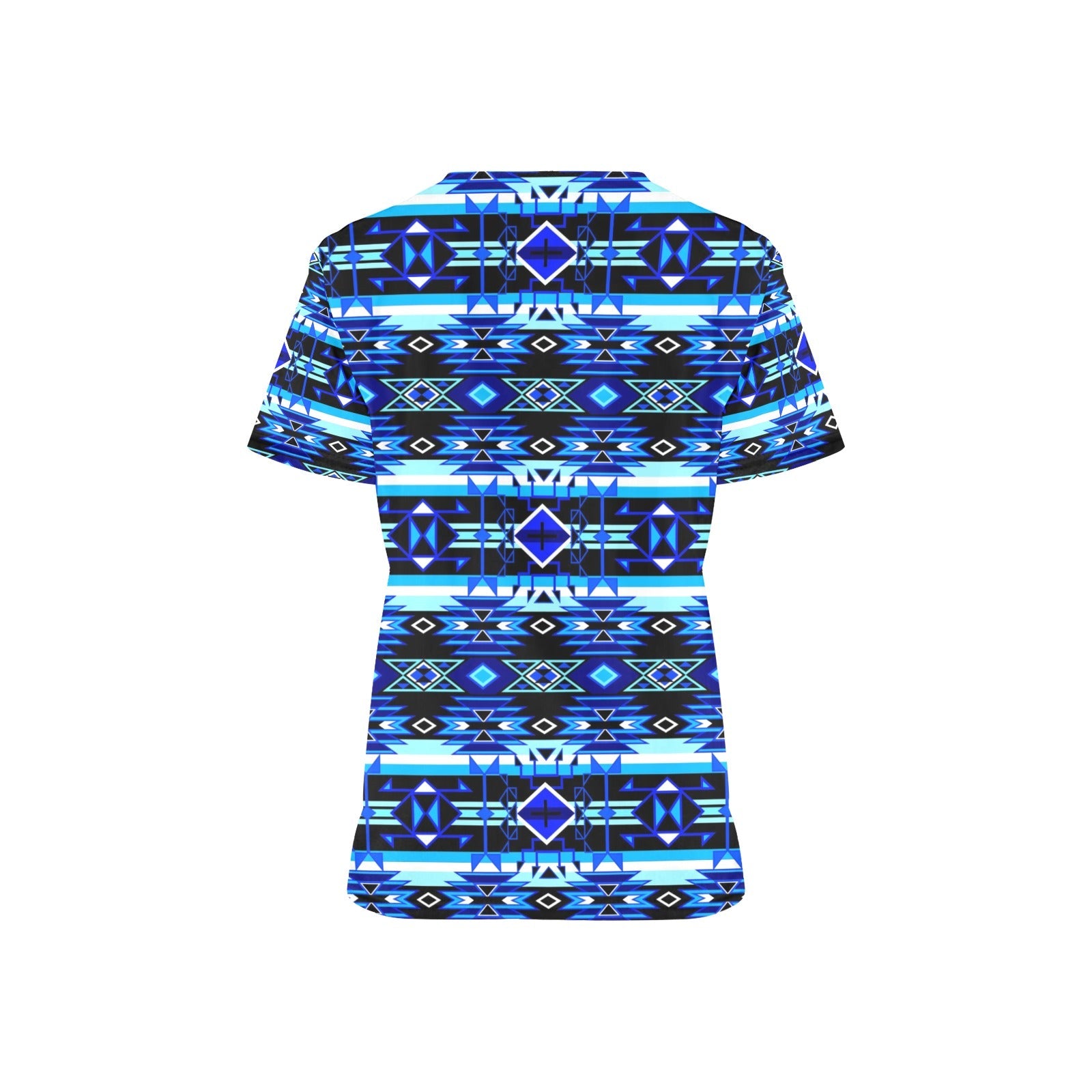 Force of Nature Winter Night All Over Print Scrub Top Scrub Top e-joyer