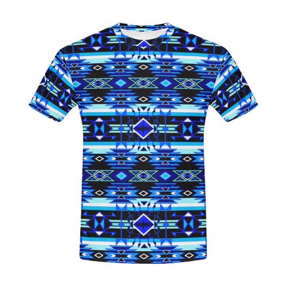 Force of Nature Winter Night All Over Print T-Shirt for Men (USA Size) (Model T40) All Over Print T-Shirt for Men (T40) e-joyer
