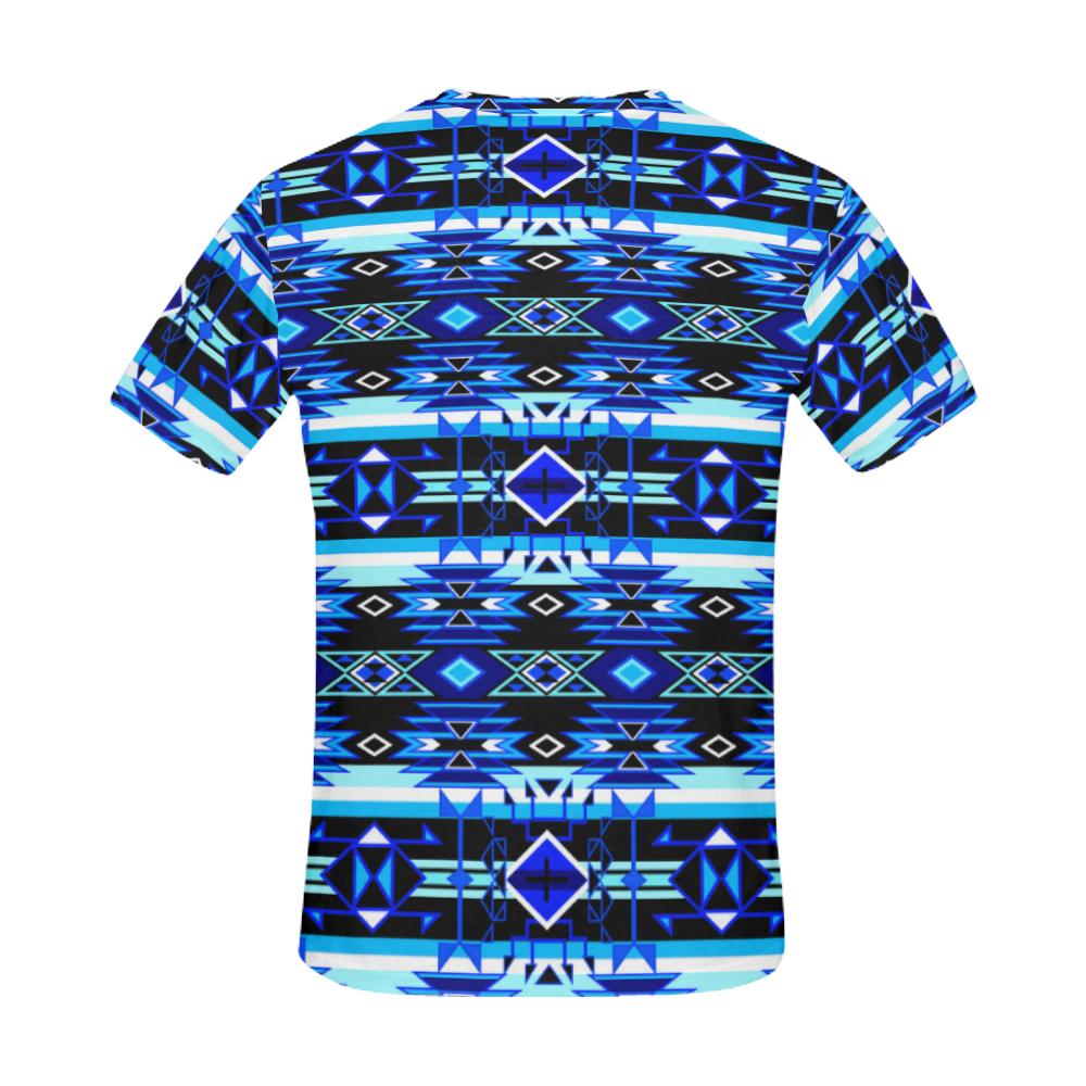 Force of Nature Winter Night All Over Print T-Shirt for Men (USA Size) (Model T40) All Over Print T-Shirt for Men (T40) e-joyer