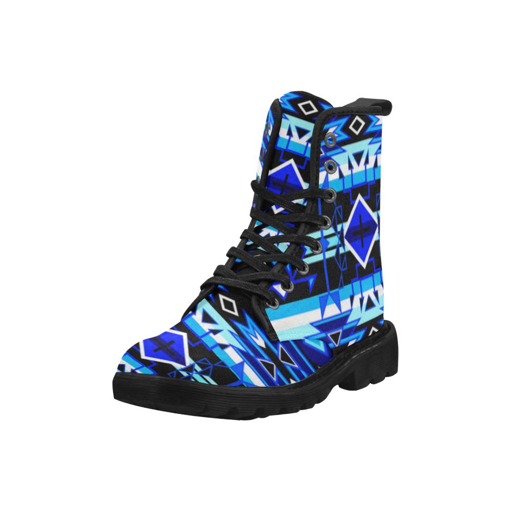 Force of Nature Winter Night Boots for Men (Black) (Model 1203H) Martin Boots for Men (Black) (1203H) e-joyer