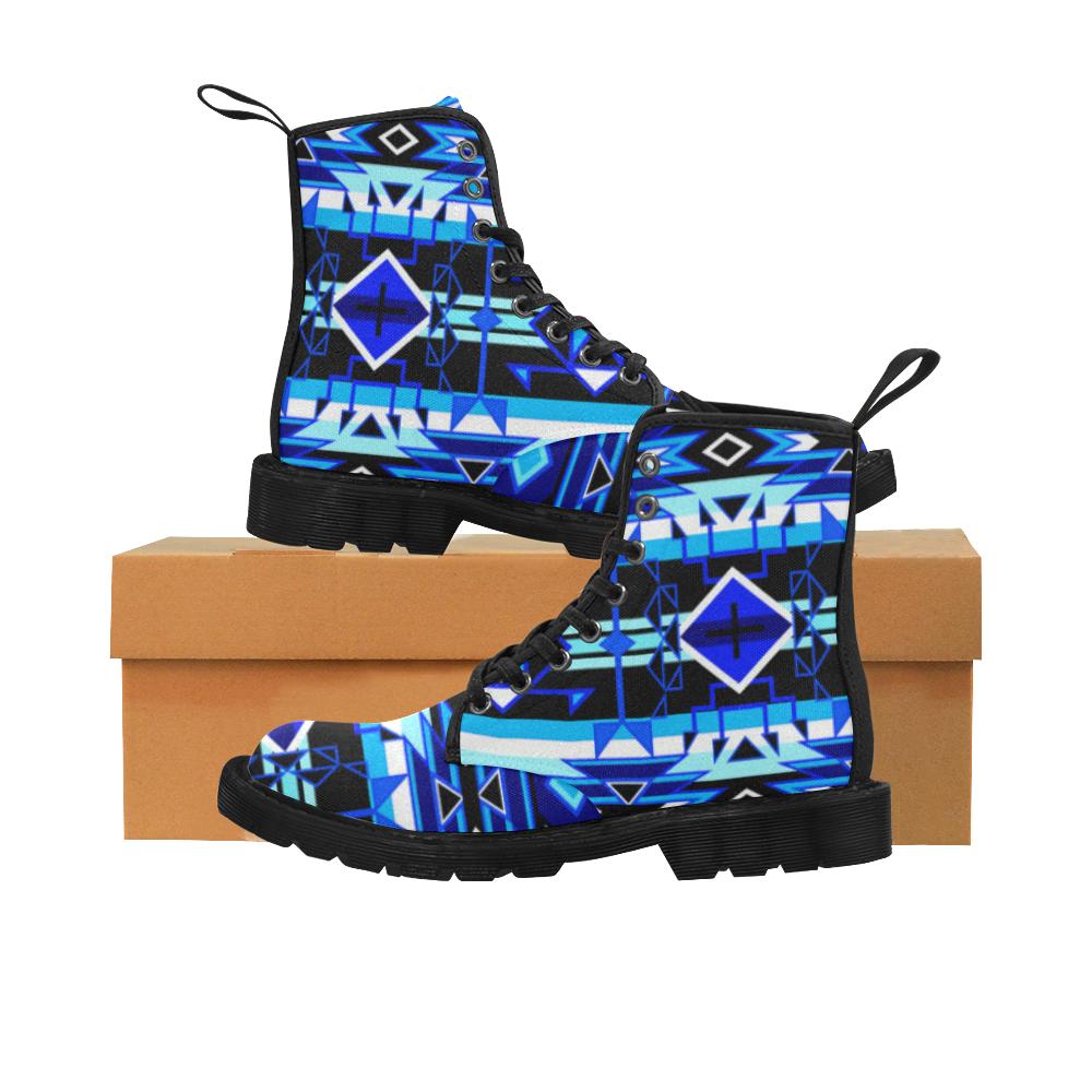 Force of Nature Winter Night Boots for Men (Black) (Model 1203H) Martin Boots for Men (Black) (1203H) e-joyer