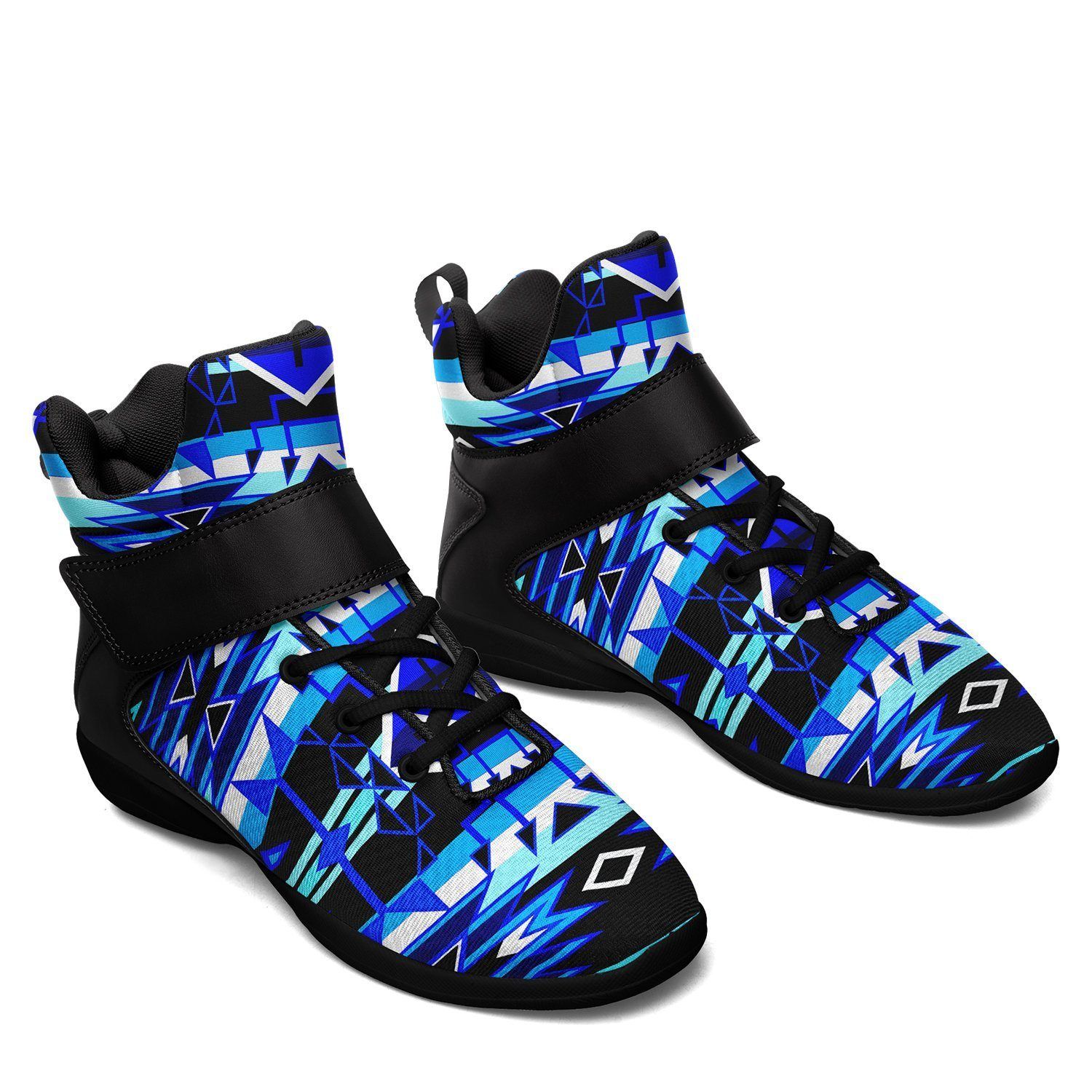 Force of Nature Winter Night Ipottaa Basketball / Sport High Top Shoes - Black Sole 49 Dzine