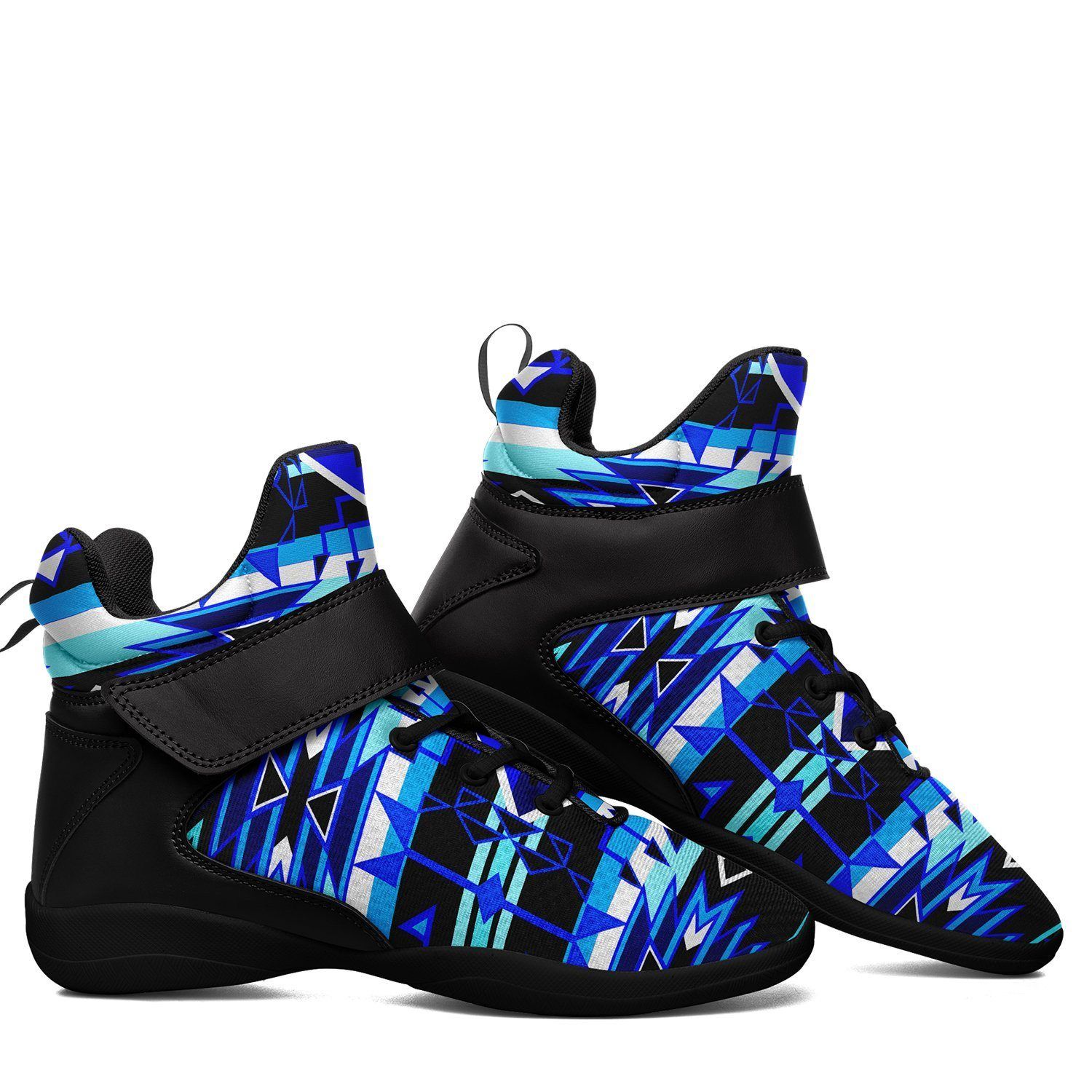 Force of Nature Winter Night Ipottaa Basketball / Sport High Top Shoes - Black Sole 49 Dzine