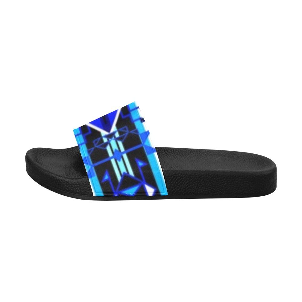 Force of Nature Winter Night Men's Slide Sandals (Model 057) Men's Slide Sandals (057) e-joyer
