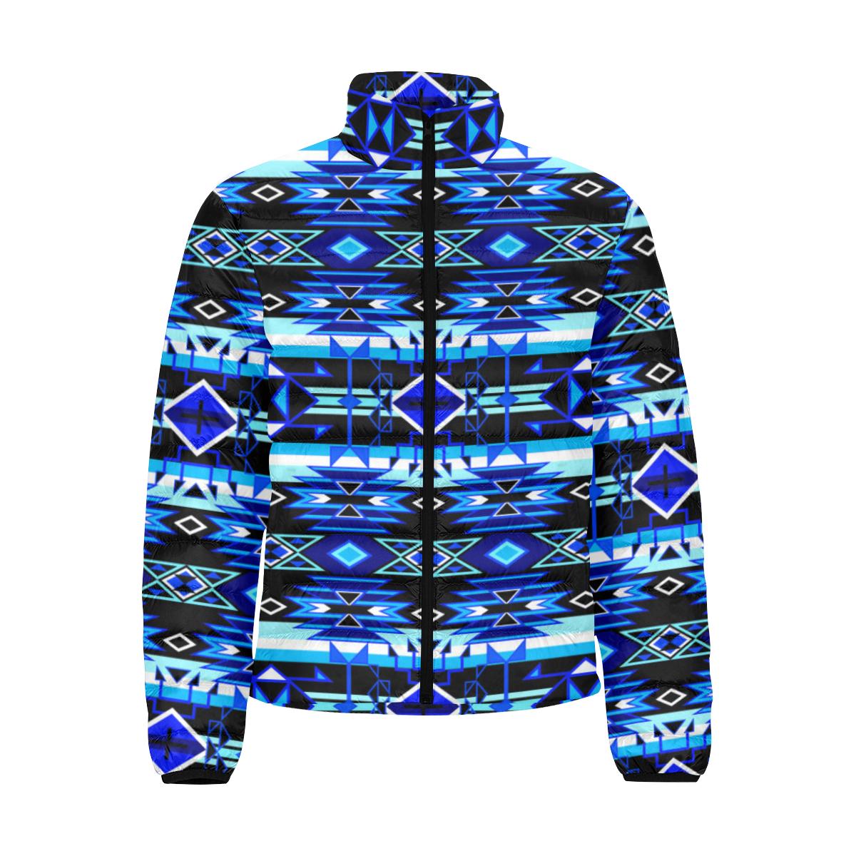 Force of Nature Winter Night Men's Stand Collar Padded Jacket (Model H41) Men's Stand Collar Padded Jacket (H41) e-joyer